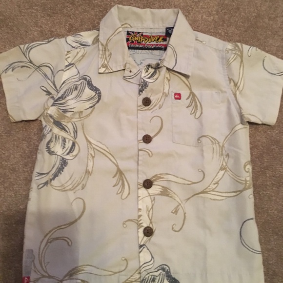 Quiksilver Boys youth Hawaiian shirt - Picture 1 of 5